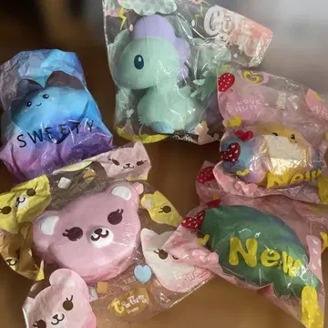 컬러풀 스위츠 캐릭터 5개 세트