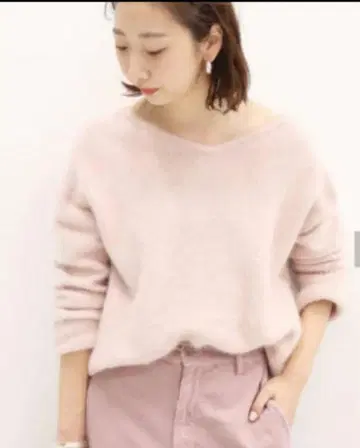 플라주 plage 니트 핑크