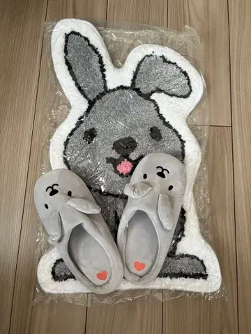 라비트 플로어 매트 플로어 슬리퍼