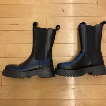 블랙 사이드 고어 부츠 38