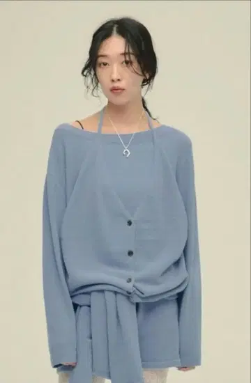 eL JEANASIS 12G 플러피 레이어드 풀오버