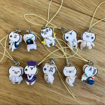 이모티콘 군 스트랩 키링 헤이세이 레트로