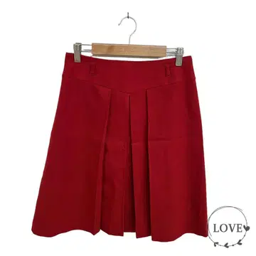 최종 가격 ROPE 로페 플레어 스커트 프론트 플리츠 무릎 기장 프 z1