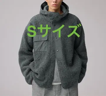 GU x ENGINEERED GARMENTS 보아 플리스 스냅 후드티