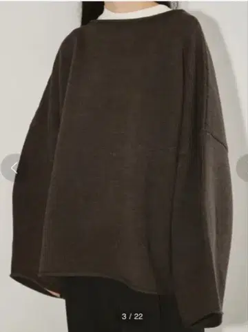 todayful 보트넥 오버 니트