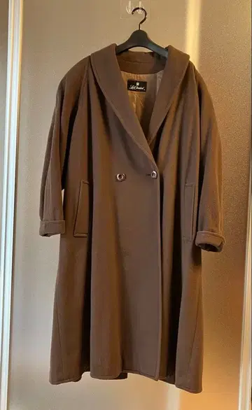 롱 코트 브라운