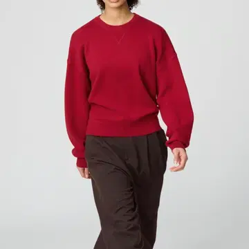 스무스 코튼 크루넥 스웨터 15 레드 XL