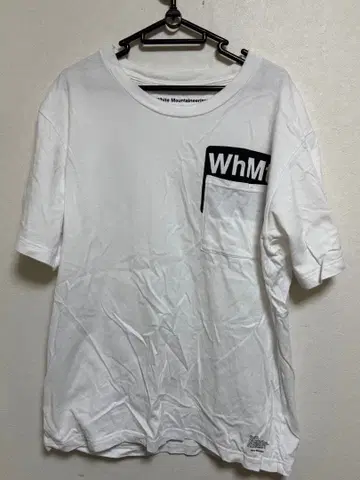 화이트 마운테니어링 포켓T셔츠 사이즈 3 화이트