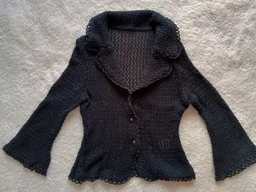 Sybilla 시빌라 블랙 면 가디건 자켓 M