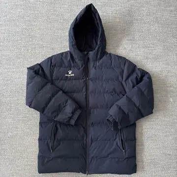 KELME 후드 부착 다운 자켓 네이비