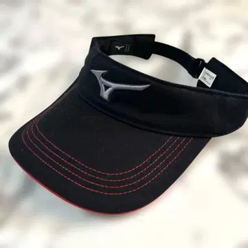 새상품급 Mizuno 미즈노 골프 썬바이저 블랙 로고 자수