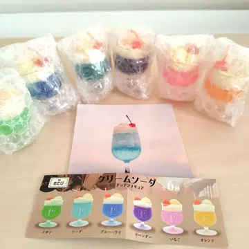 찻집 놀이 크림 소다 6색 세트 컴플리트 & 팜플렛 & 소다 메모