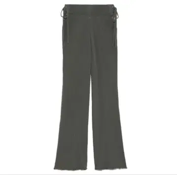 SNIDEL 스나이델 카키 리브 편직 팬츠