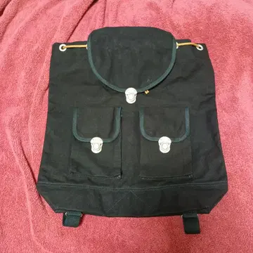 블랙 캔버스 백팩 신잔로 칸푸