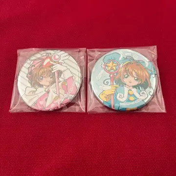 카드캡터 사쿠라 캔뱃지 벚꽃