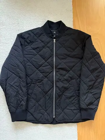 H&M ma-1 퀼팅 블루종 자켓