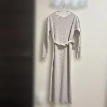 PROPORTION 그레이 리브 롱 원피스