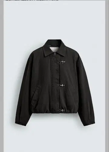 ZARA 크롭 핏 토글 버튼 자켓 파이어맨 자켓