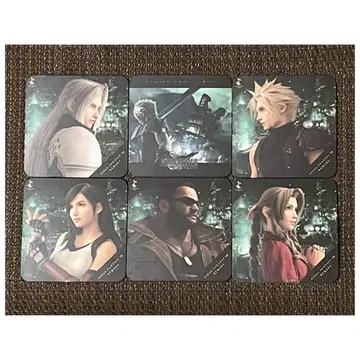 파이널 판타지 7 리메이크 스퀘니 카페 코스터 6장 세트