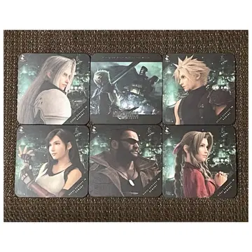 파이널 판타지 7 리메이크 스퀘니 카페 코스터 6장 세트
