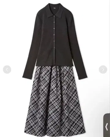 [세트 아이템] 폴로 카라 니트 턱 플레어 스커트 코디 SET