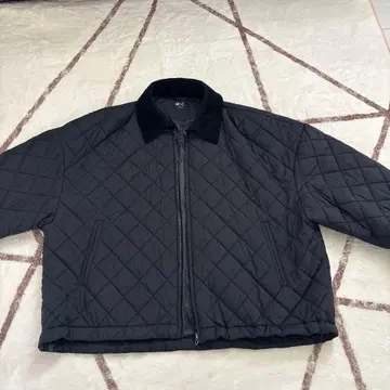 UNIQLO XL 블랙 퀼팅 자켓