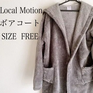Local Motion 보아 코트 사이즈 FREE 그레이