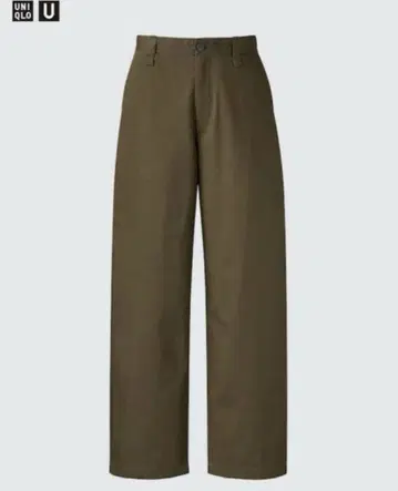 완판템 UNIQLO U 와이드핏 치노 다크 브라운 85cm