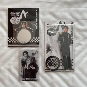 SnowMan 메구로 렌 ON 아크릴 스탠드 스티커 세트