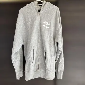 PIZZA OF DEATH 집업 후드티 그레이 L 사이즈