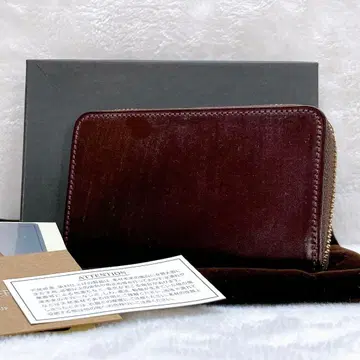 미사용 코코 마이스터 브라이들 가죽 코인 케이스 라운드 지퍼