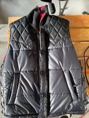 스컬 플라이트 블랙 다운 베스트 사이즈 40