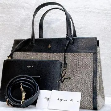 거의 미사용 에네스베 sophie 2way 숄더백 로고 참