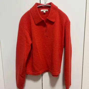 JWANDERSON x UNIQLO 오렌지 피케 셔츠와 스웨터 신상 세트