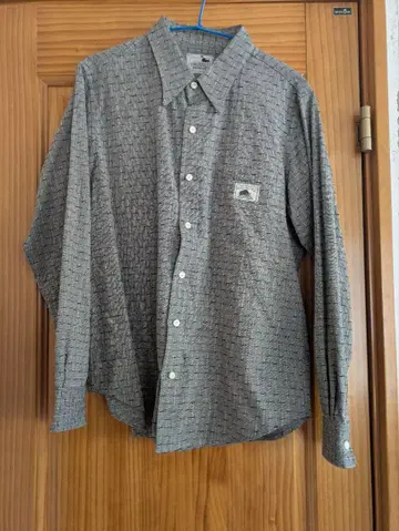 GANGSTERVILLE 그레이 계열 체크 무늬 셔츠