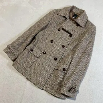 KEITH 더블 브레스트 자켓 피 코트 하프 코트