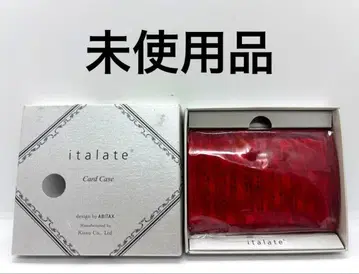 사바에 프로덕츠 italate 이타라테 카드 케이스 빨간색 아세테이트