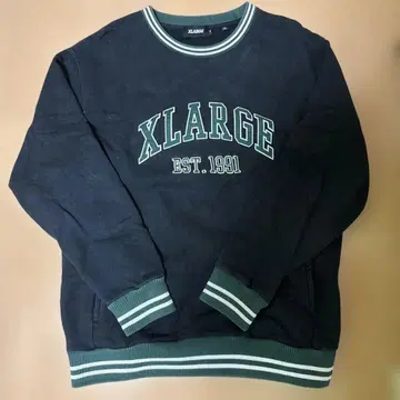 XLARGE 맨투맨 트레이닝복 블랙 1991년 설립