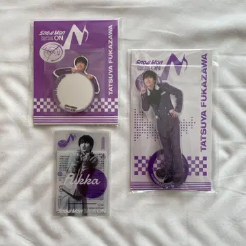 SnowMan ON 후카사와 타츠야 아크릴 스탠드 스티커 세트