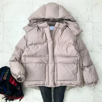 택 포함 미사용 프레임워크 숏 다운 36 베이지