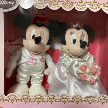 디즈니 브라이덜 웨딩 미키 & 미니 봉제 인형 전보