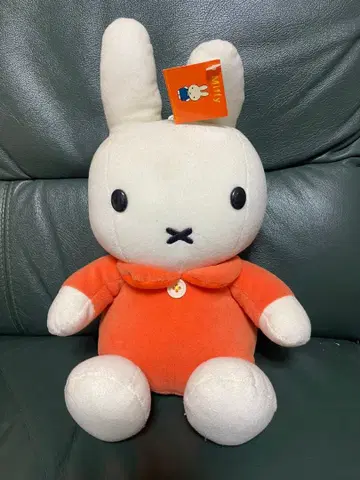 레트로 미피 봉제 인형 페이퍼 택 포함