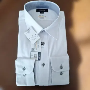 TAKA IQ 화이트 긴팔 와이셔츠 L-86