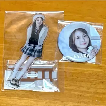 NiziU 아야카 아크릴 스탠드 캔뱃지 팝업