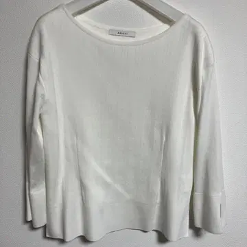 ANAYI 화이트 7부 소매 상의