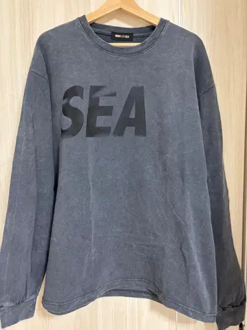 WINDANDSEA 피그먼트 가공 롱 T