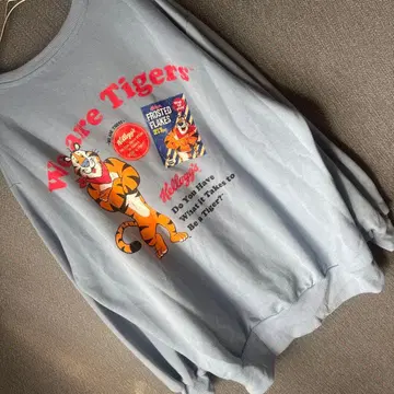 Kellogg's 토니 더 타이거 맨투맨 블루 L 빈티지