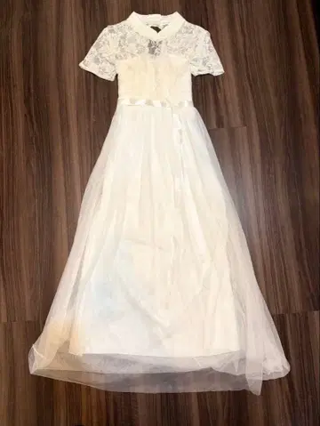 화이트 칼라 드레스/사전 촬영/웨딩/파티