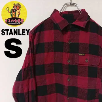 USA 구제 의류 STANLEY 플란넬 셔츠 S 레드 블랙 체크