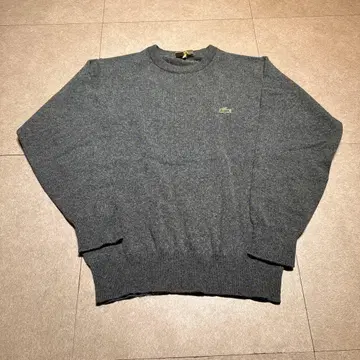 Lacoste 스웨터 니트 울 그레이 크루넥 4